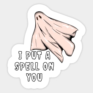 HALLOWEEN DAY GHOST i put a spell on you DESIGN ART Sticker